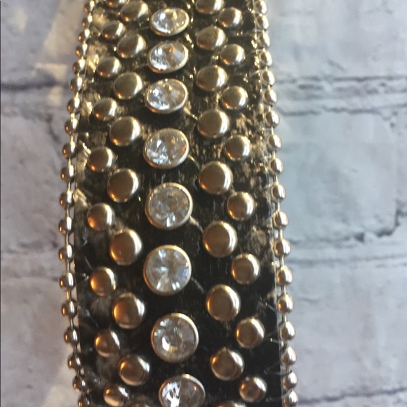 FAUX SKIN PRINT WITH RHINESTONES GREY BELT - Picture 11 of 13